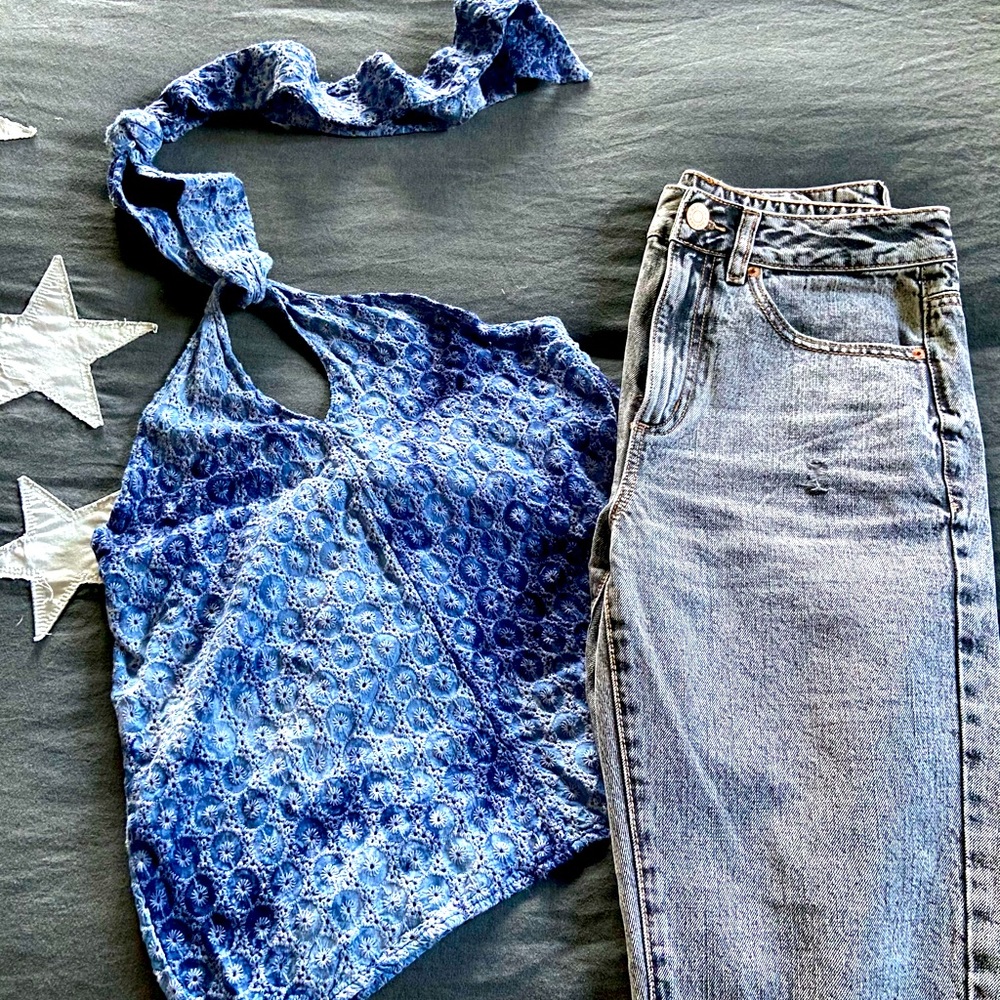 Tie dye halter top